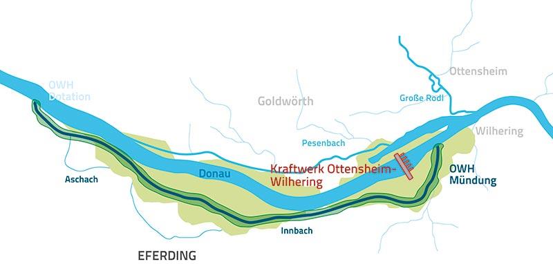 Renaturierung-Fischwanderhilfe-Ottensheim © (c) Verbund / Fischwanderhilfe Ottensheim Wilhering Renaturierung Fischwanderhilfe