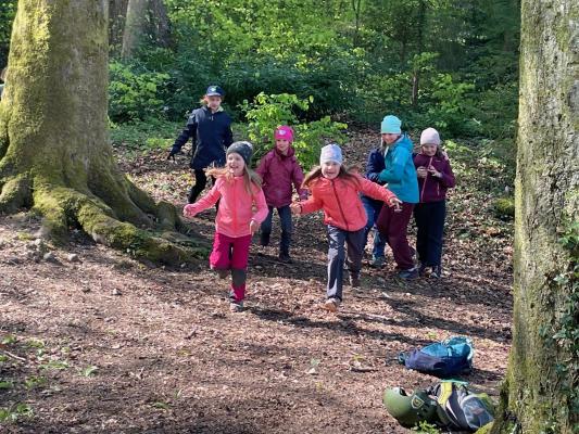 Kinder entdecken den Lebensraum Wald spielerisch