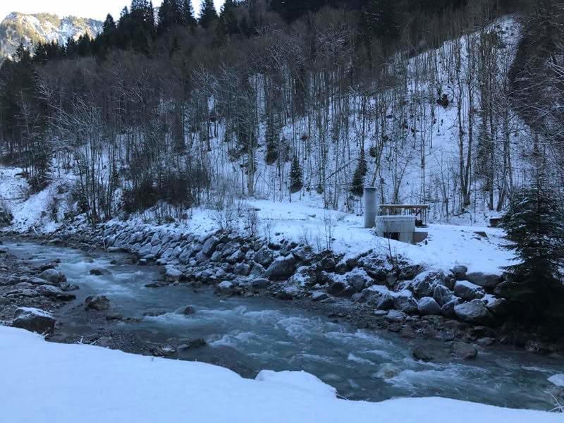 Unterhalb von Buchboden befindet sich das Schwefelbad direkt an der Lutz. Foto: Christina Schwann