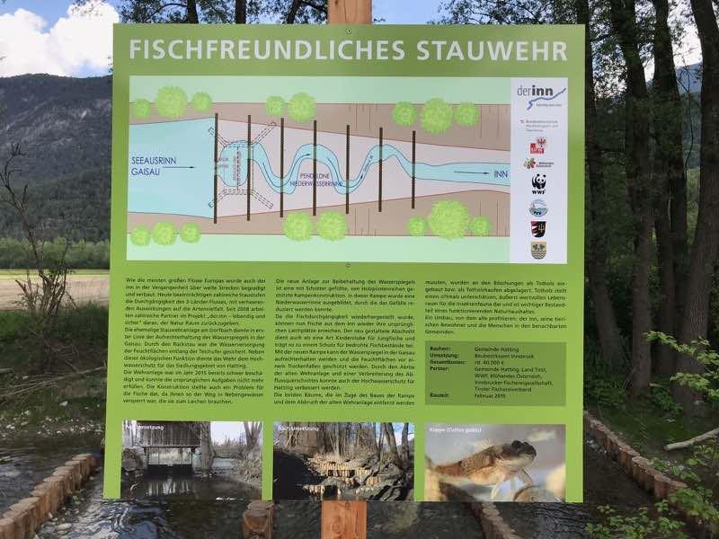 © Ch Schwann Stauwehr Schild Inn