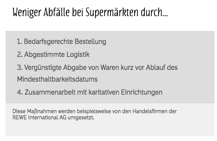 © Blühendes Österreich Abfälle Supermarkt