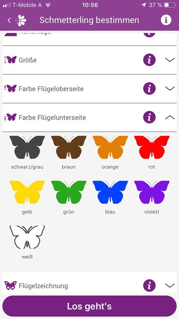 Schmetterlinge Österreich App © Instant, Design GmbH Schmetterlinge Österreich App