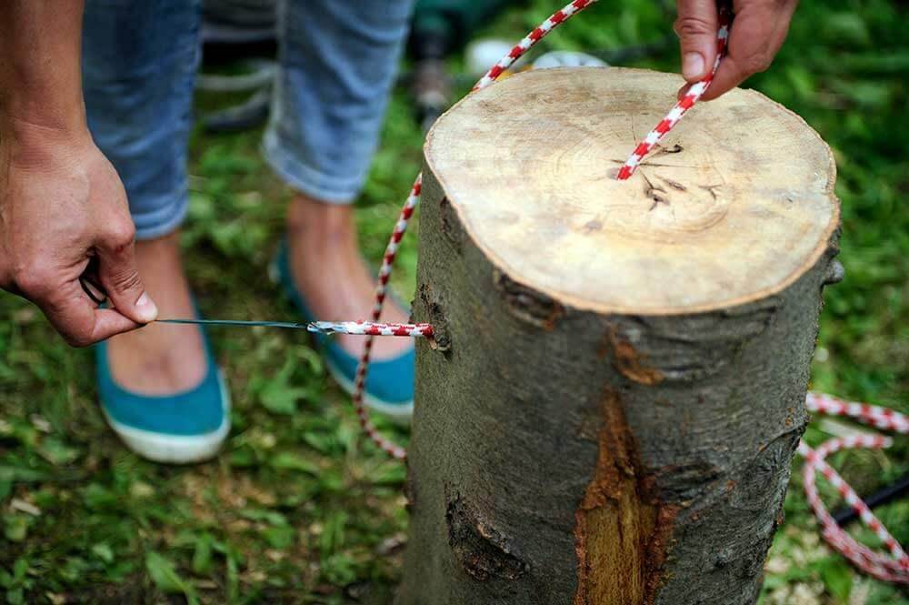 Kabel durchziehen