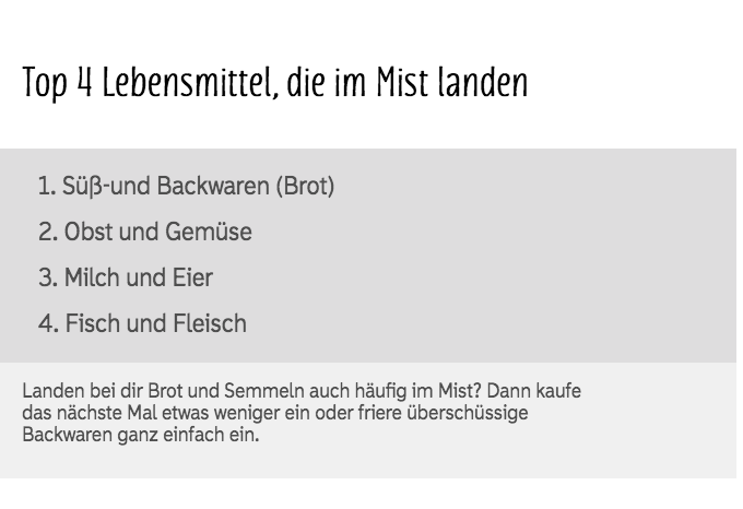 © Blühendes Österreich Lebensmittelverschwendung