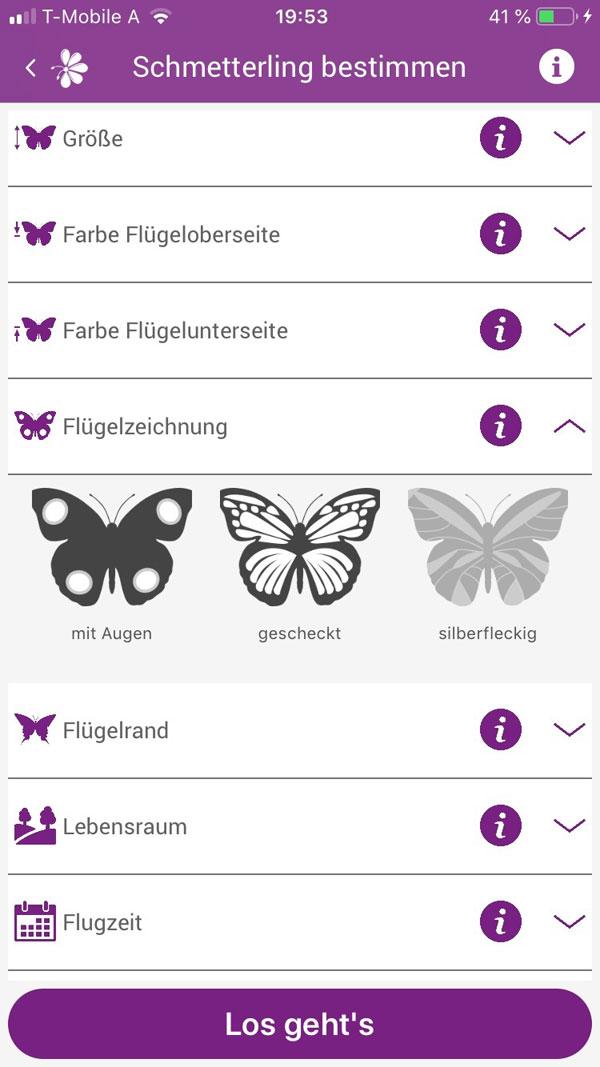 Schmetterlinge Österreich App © Instant, Design GmbH Schmetterlinge Österreich App