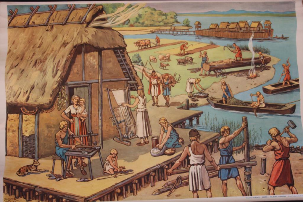 © Gerald Egger Alltagsleben im Pfahlbaudorf