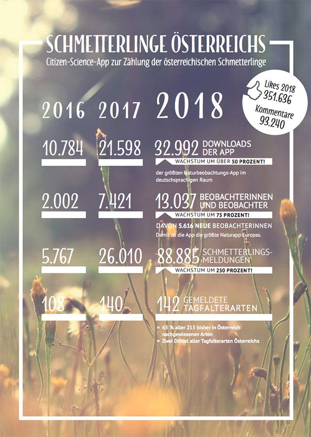 Auswertung schmetterlingsapp 2018 Kopie © Blühendes Österreich/iService Auswertung schmetterlingsapp 2018 Kopie