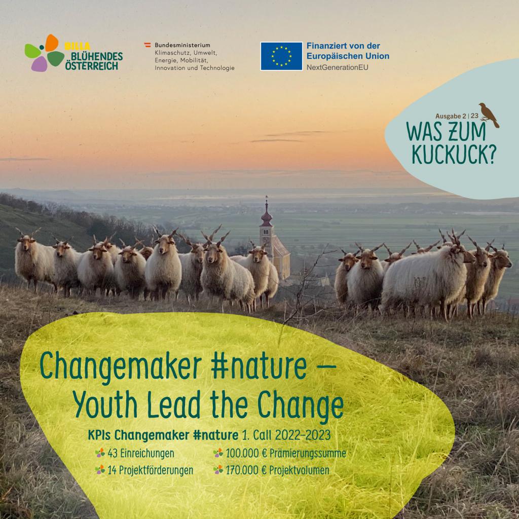 © Matthias Erharth / Marian Inhouse-Agentur REWE Group Titelbild des "Was zum Kuckuck"-Magazins zu Changemaker #nature