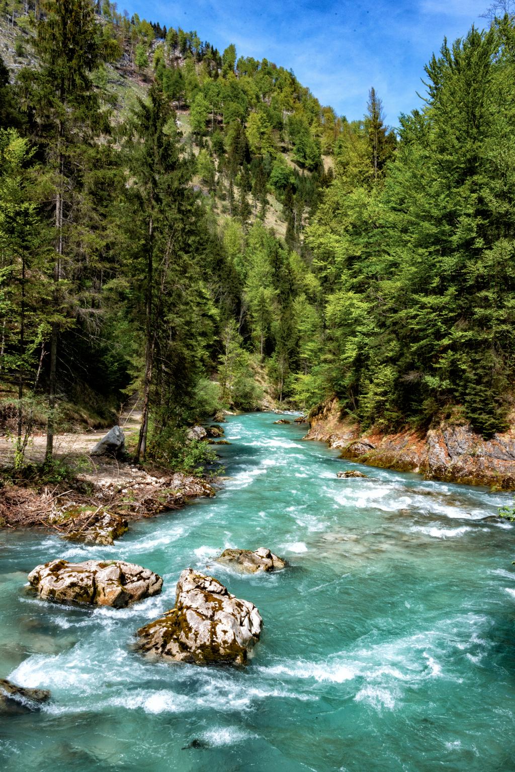 Steyr © Christian / www.adobestock.com Flusslandschaft Steyr