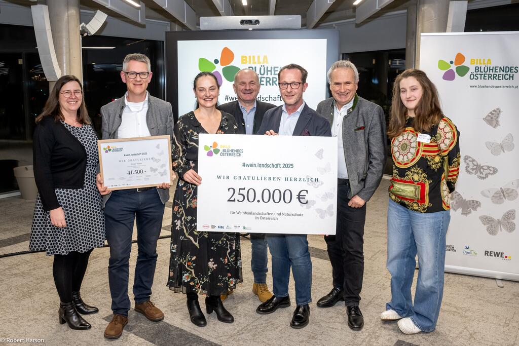 das Projekt "lebendige Weingärten" der Winzer Krems wird mit €41.500 unterstützt. 