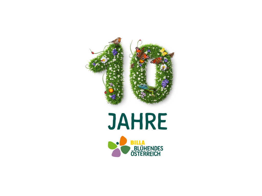 10 Jahre Blühendes Österreich Logo