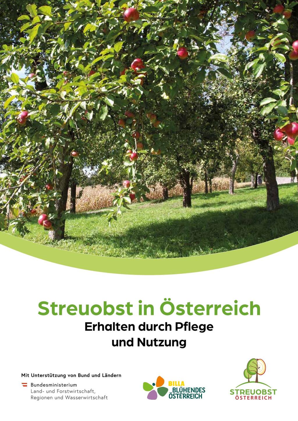 Titelseite Buch Streuobst, Apfelbäume