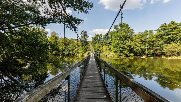 Hängebrücke über die Thaya