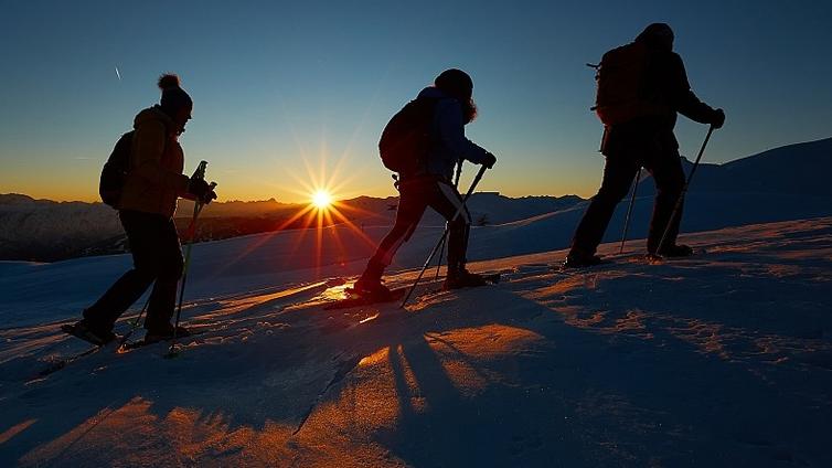 Sonnenuntergangstour auf Schneeschuhen © Siehe Veranstalter Sonnenuntergangstour auf Schneeschuhen