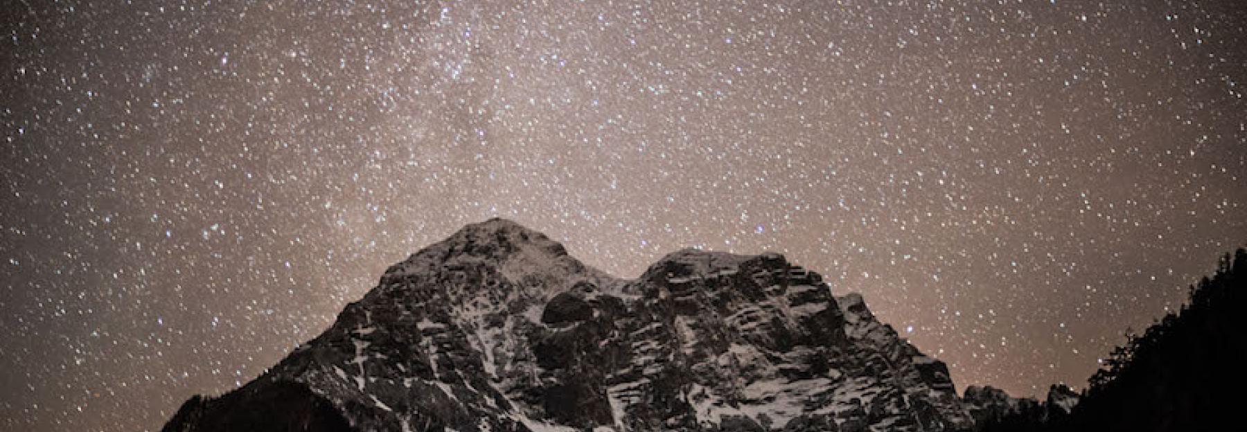 Das beeindruckende Firmament über dem Nationalpark Gesäuse