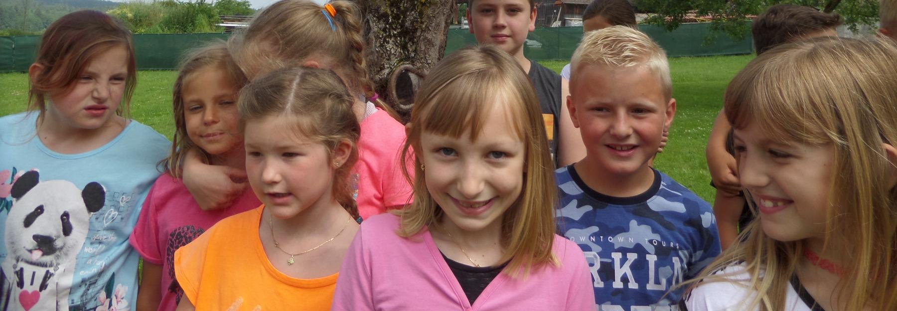 Die Kinder haben Tontöpfe für die Nützlinge bemalt und im Schul- und Pfarrgarten aufgehängt.