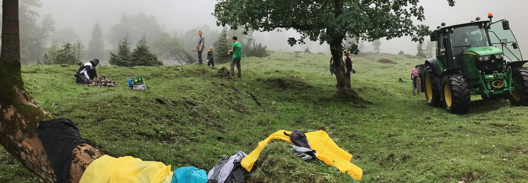 Umweltbaustelle und Team-Karwendel-Einsatz im Lalidertal