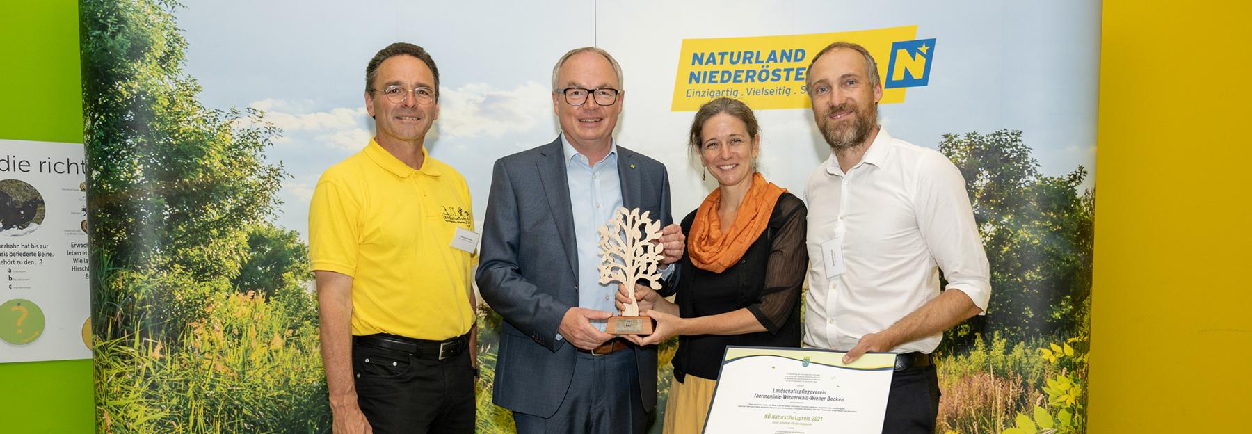 Verleihung des Schöffel-Preises 2021 an den Preisträger Landschaftspflegeverein Thermenlinie-Wienerwald-Wiener Becken
