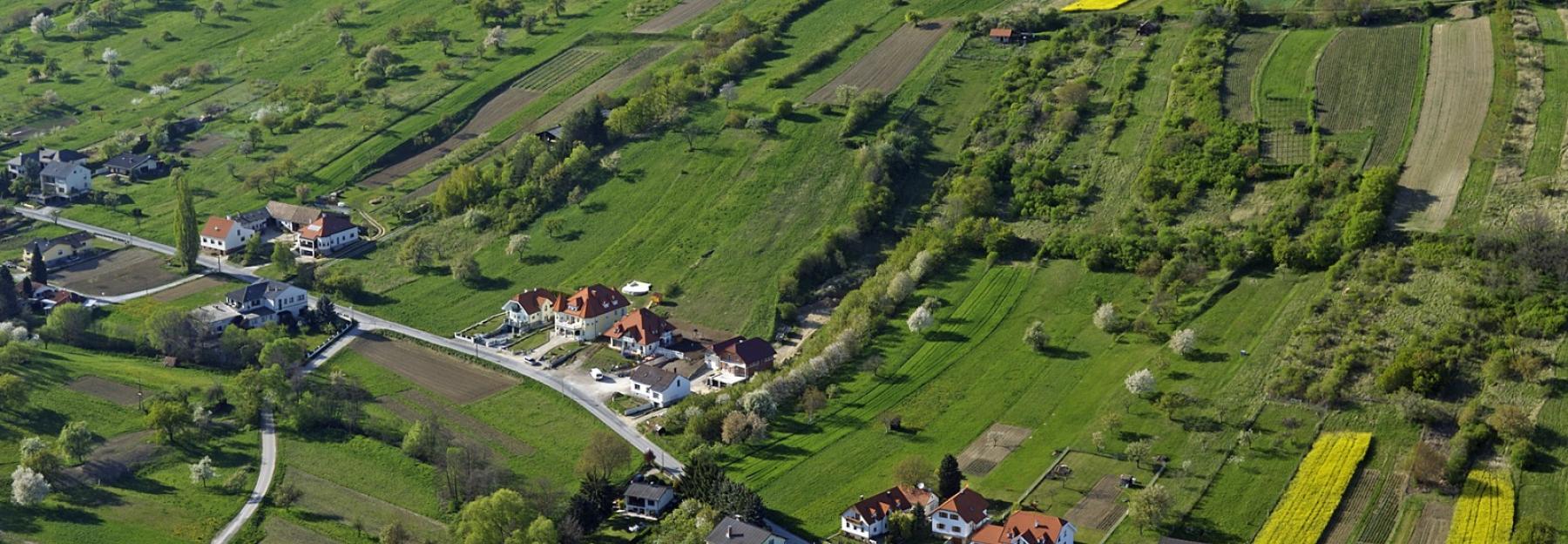 Mosaikartige Kulturlandschaft im Naturpark Rosalia-Kogelberg