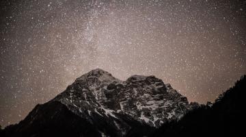 Das beeindruckende Firmament über dem Nationalpark Gesäuse