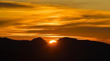 Sonnenaufgang über den Nockbergen