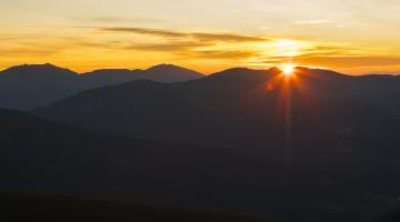 Sonnenaufgang über den Nockbergen