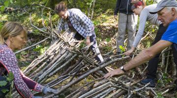 Wildniskurs Basic: Bau einer Trümmerhütte