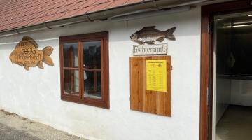 Fischhälter und Verkauf, Stift Geras