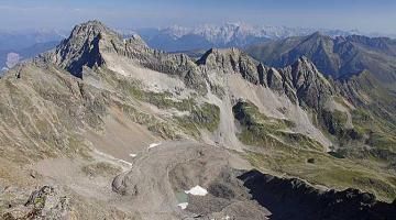 Blockgletscher in den Stubaier Alpen (Tirol)