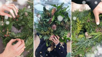 Naturmaterialien Adventkranz