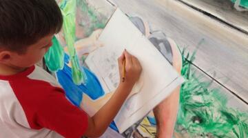 Xavier im Atelier