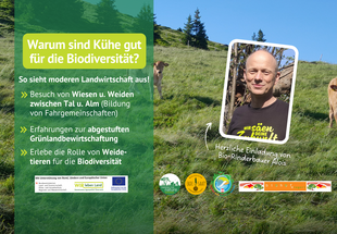 Bildeinladung zum Farming for Nature Bauernhofspaziergang bei Alois Kiegerl