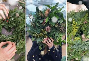 Naturmaterialien Adventkranz