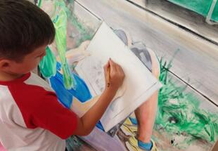 Xavier im Atelier