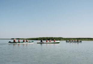Kanutour am Neusiedler See
