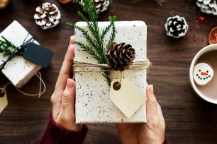 grüne Weihnachten Geschenk